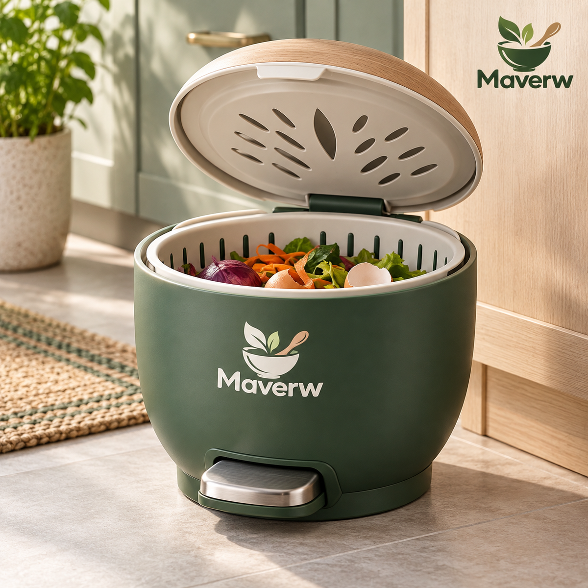 Maverw™ FootOpen Compost Crock