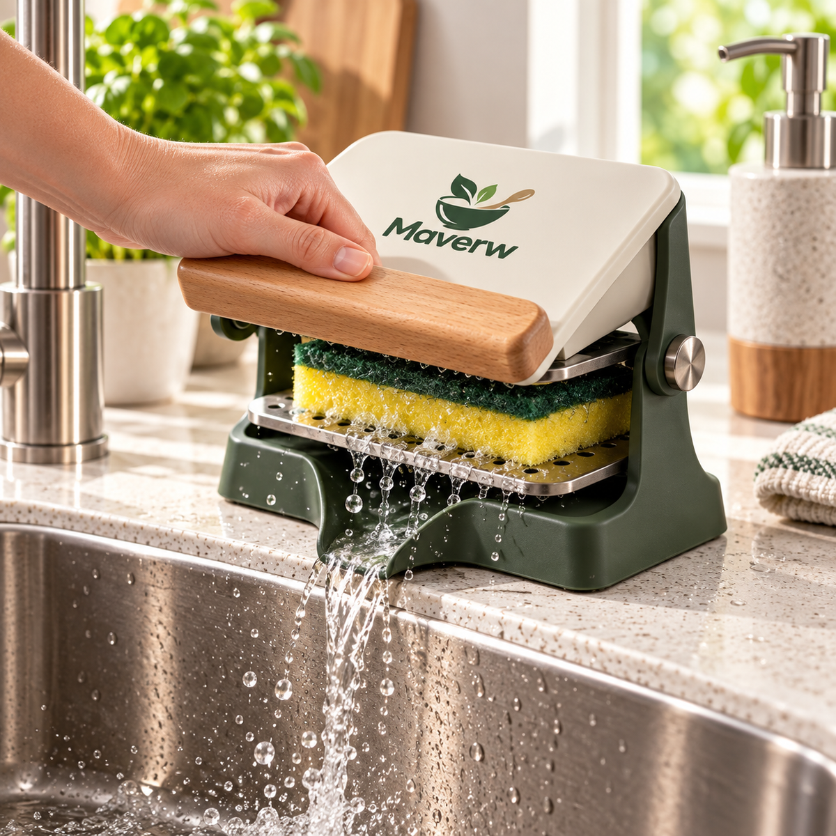 Maverw™ HingePress Sponge Station